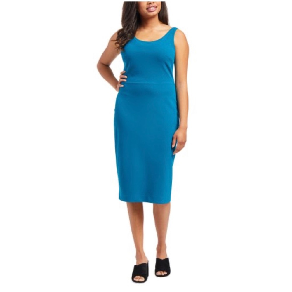 Betsey Johnson Teal midi dress.